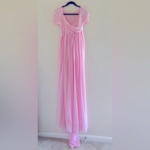 Short Sleeves Maternity Gown